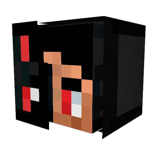 LV_MTH Minecraft avatar head, 3D render