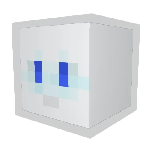 LViShiba Minecraft avatar head, 3D render