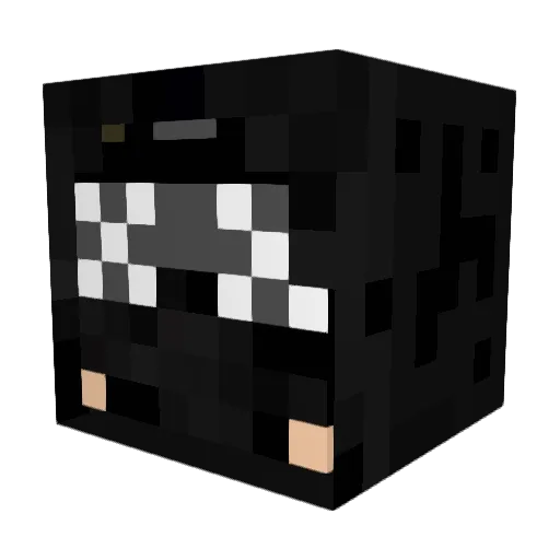 LVsneaker Minecraft avatar head, 3D render