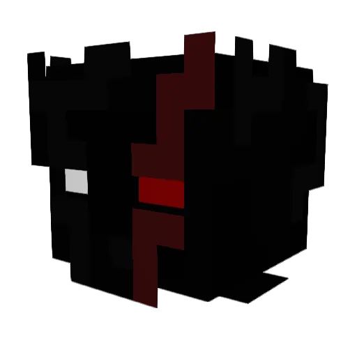 LWA772 Minecraft avatar head, 3D render