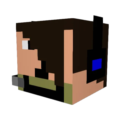 Minecraft-Avatar von LWLman: Kopf als 3D-Render