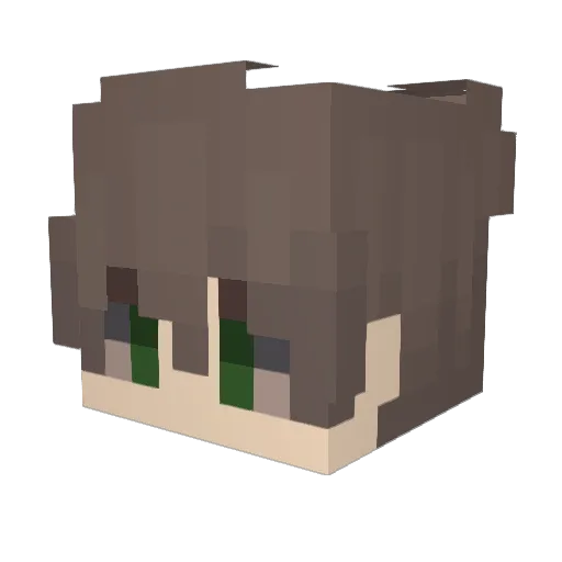 LXBXSI Minecraft avatar head, 3D render