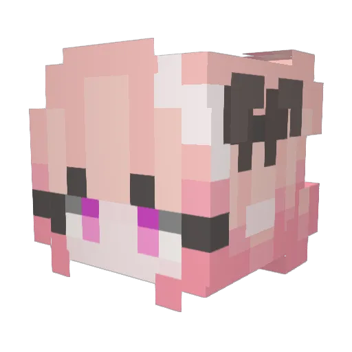 LXRDCLAY Minecraft avatar head, 3D render