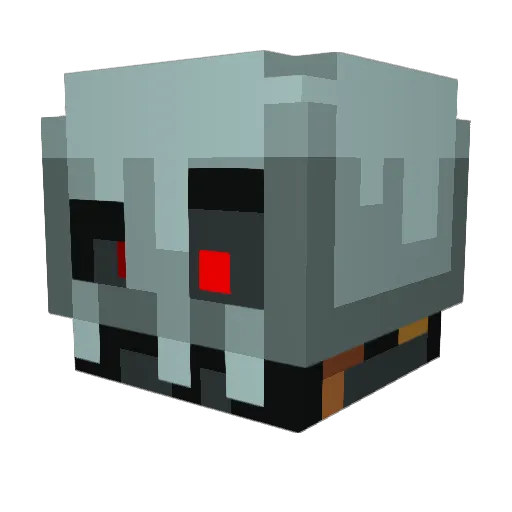 LXUGH Minecraft avatar head, 3D render