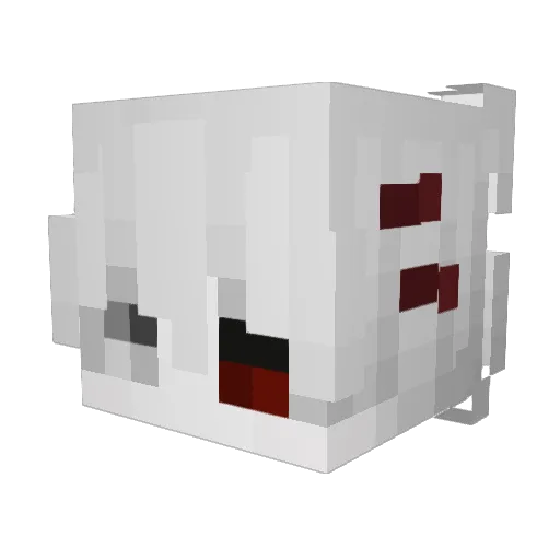 LXV3LUS7 Minecraft avatar head, 3D render
