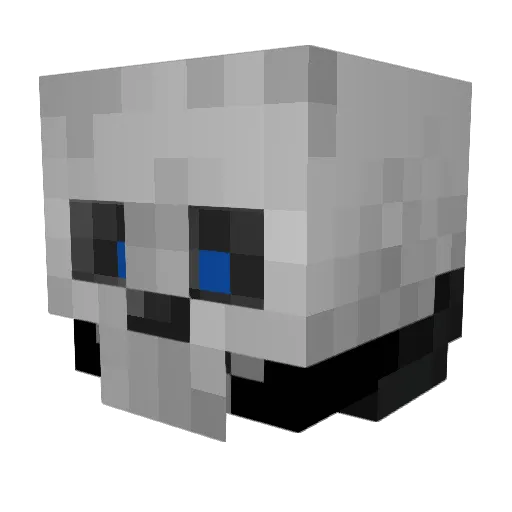 LXXVIIgg Minecraft avatar head, 3D render