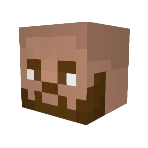 LX_2709 Minecraft avatar head, 3D render