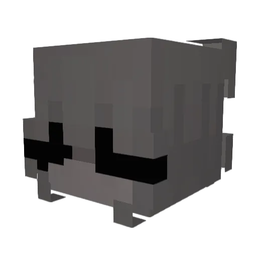 LY5E Minecraft avatar head, 3D render