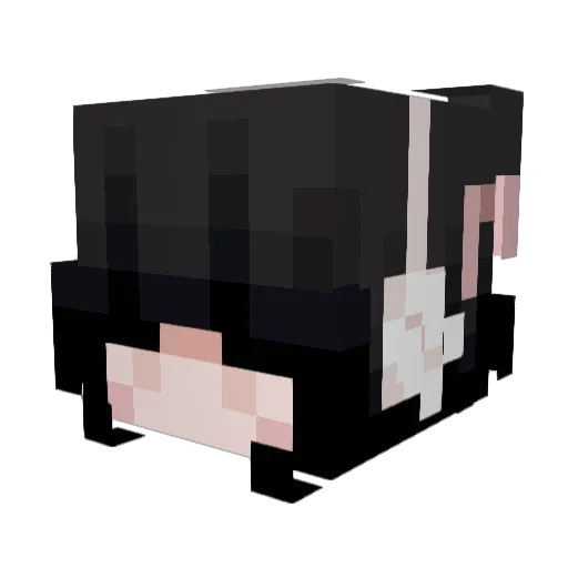 LYBZL Minecraft avatar head, 3D render