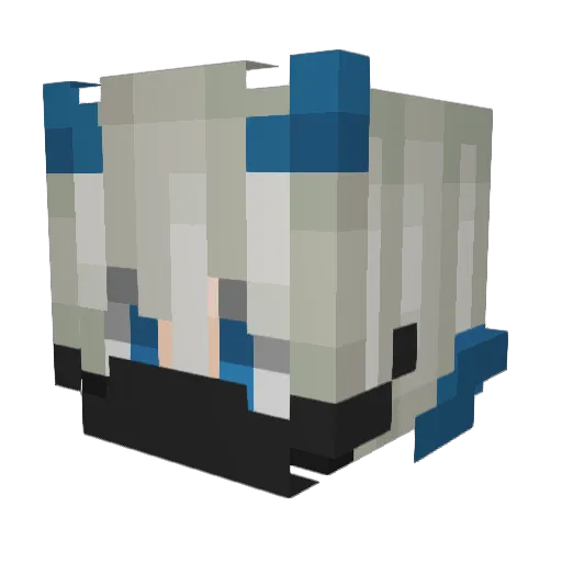 LYB_JSLYB Minecraft avatar head, 3D render