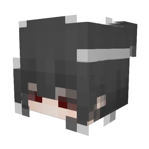 LYJflower Minecraft avatar head, 3D render