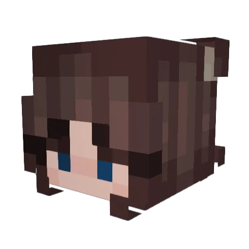 LYKai_ Minecraft avatar head, 3D render