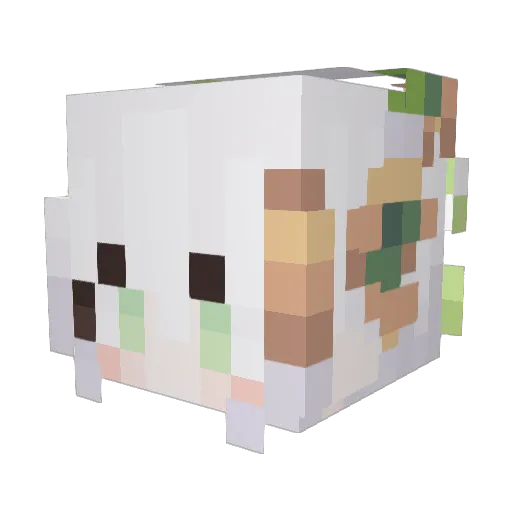 LYSY5979 Minecraft avatar head, 3D render