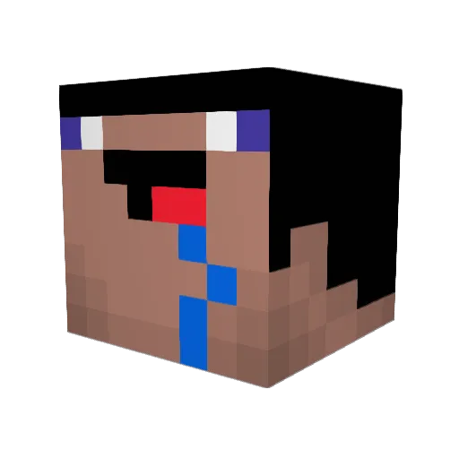 LY_0v0 Minecraft avatar head, 3D render
