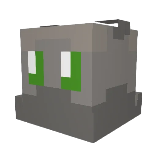 LZB0i Minecraft avatar head, 3D render