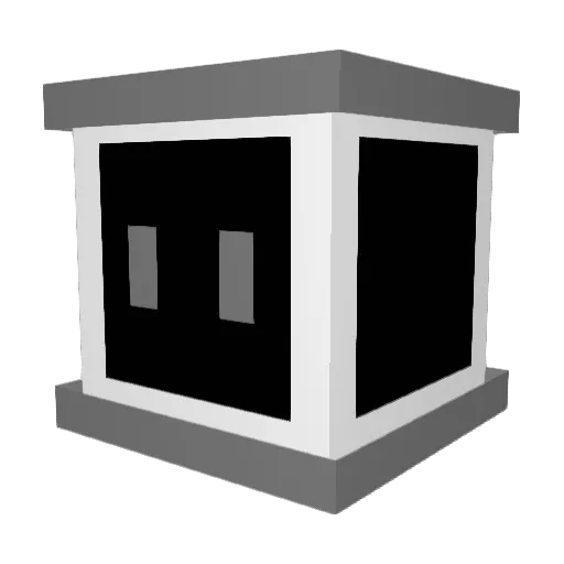 LZJ0103 Minecraft avatar head, 3D render