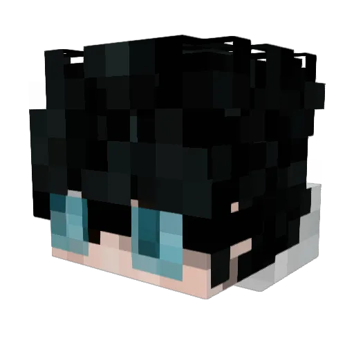 LZLAN Minecraft avatar head, 3D render