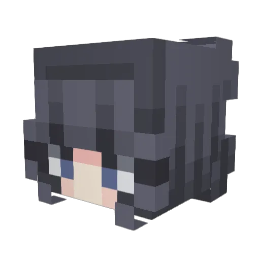 LZNBCLS Minecraft avatar head, 3D render
