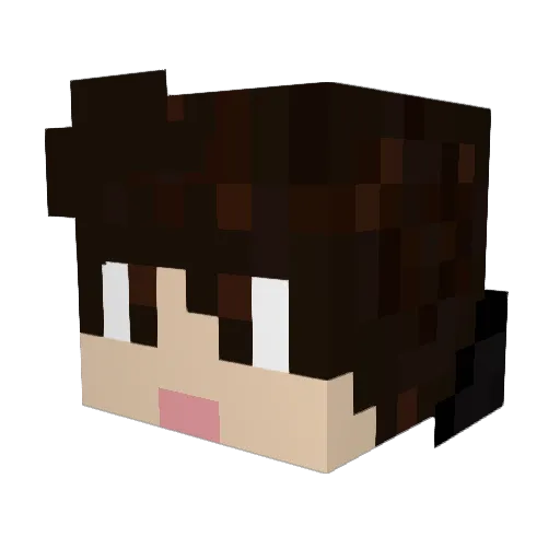 LZR_Ez Minecraft avatar head, 3D render