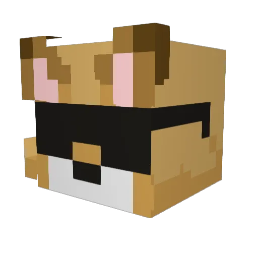 LZYDY Minecraft avatar head, 3D render