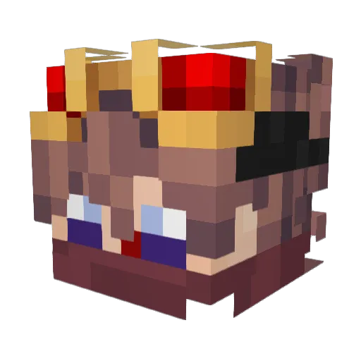 LZoLe Minecraft avatar head, 3D render