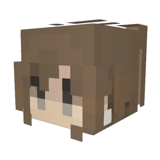L_Aurora_Mercury Minecraft avatar head, 3D render