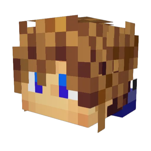 L_Bird_P Minecraft avatar head, 3D render