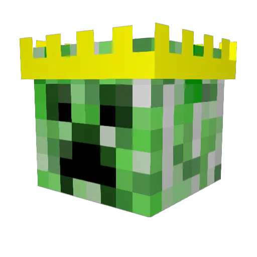 L_Crow Minecraft avatar head, 3D render