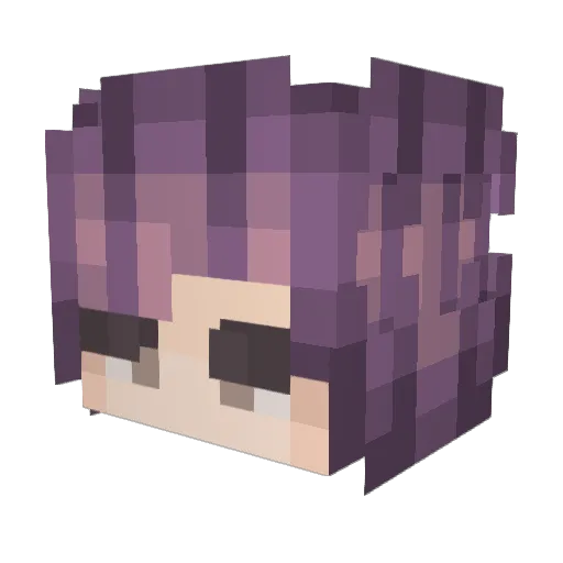 L_Dache Minecraft avatar head, 3D render