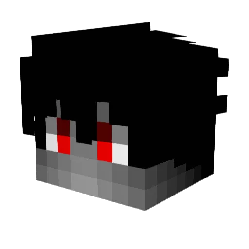 L_Draqo Minecraft avatar head, 3D render