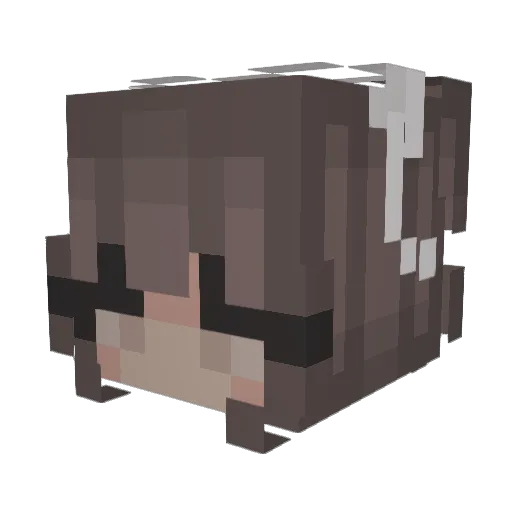 L_Emma Minecraft avatar head, 3D render