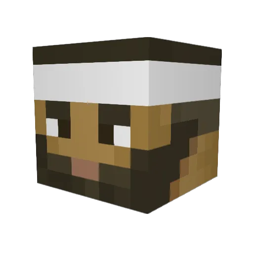 L_Guerreiro Minecraft avatar head, 3D render