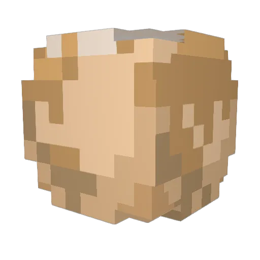 L_Lynx Minecraft avatar head, 3D render