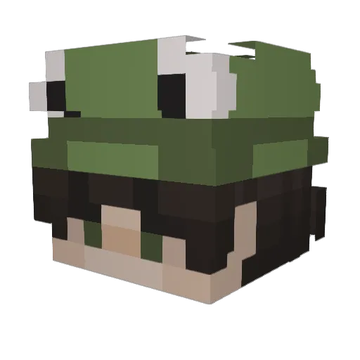 L_MiBa Minecraft avatar head, 3D render