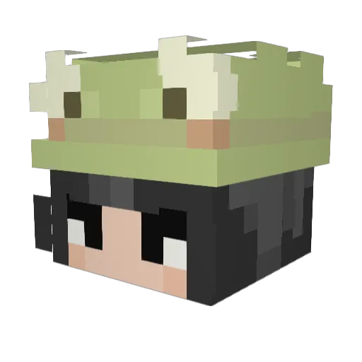 L_Sk8r Minecraft avatar head, 3D render