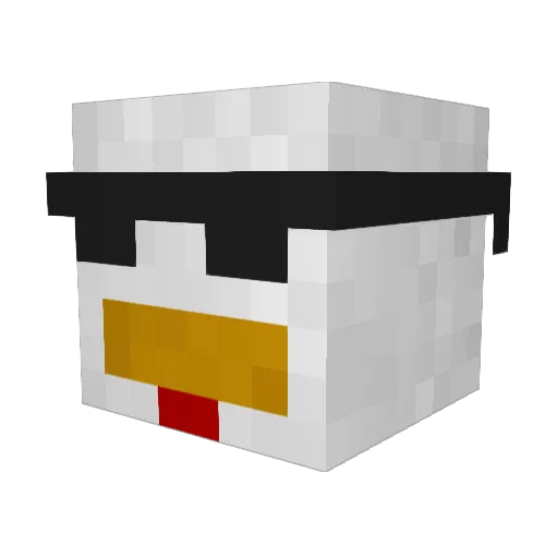 L_Weeks Minecraft avatar head, 3D render