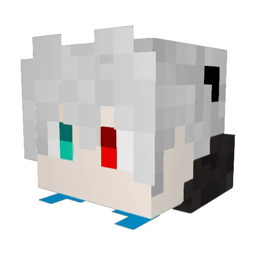 L_eryier Minecraft avatar head, 3D render