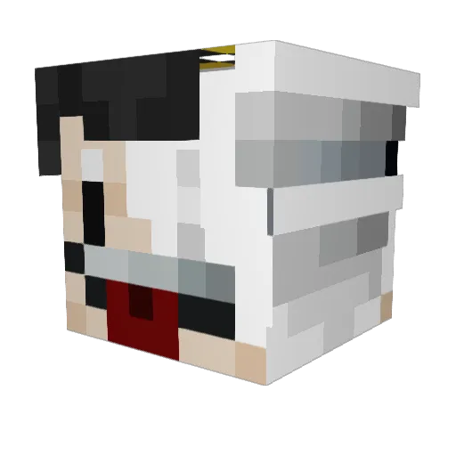 L_evire Minecraft avatar head, 3D render