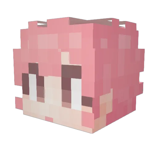 L_ginsu Minecraft avatar head, 3D render