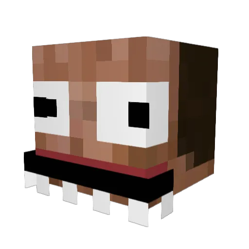 L_icq Minecraft avatar head, 3D render