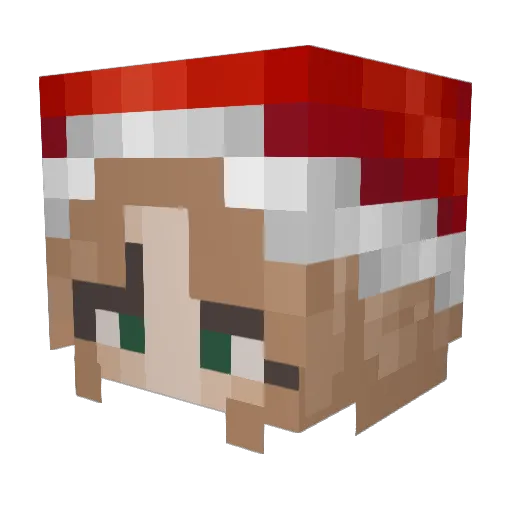 L_is_a Minecraft avatar head, 3D render