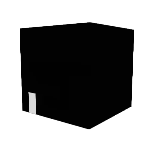 L_noob Minecraft avatar head, 3D render