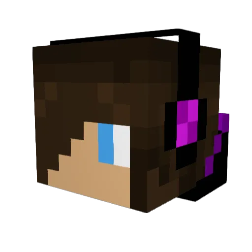 L_petillo Minecraft avatar head, 3D render