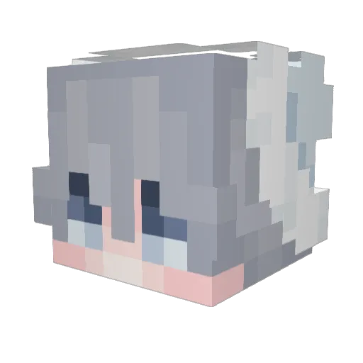 L_ruce1204 Minecraft avatar head, 3D render