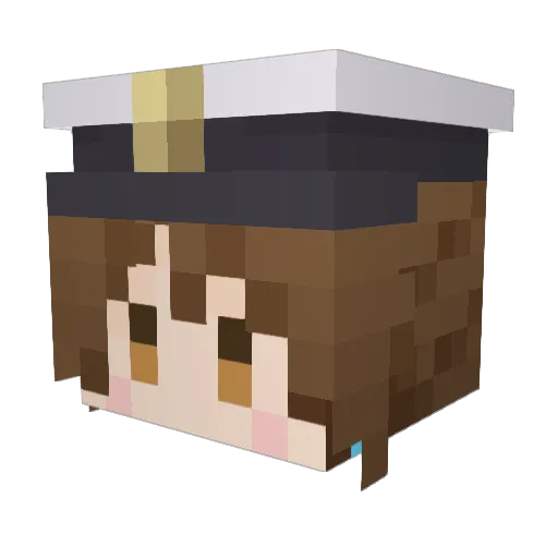L_una_L Minecraft avatar head, 3D render