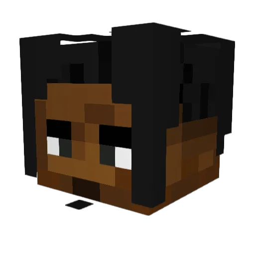 L_v_L_ Minecraft avatar head, 3D render
