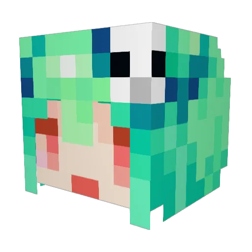 L_zeroxxx Minecraft avatar head, 3D render