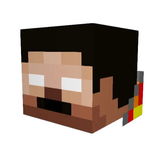 La1703 Minecraft avatar head, 3D render