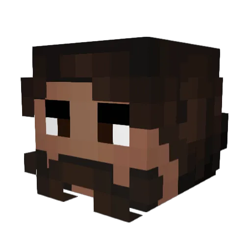 La2rbro Minecraft avatar head, 3D render