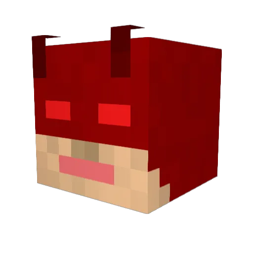 LaBaker Minecraft avatar head, 3D render